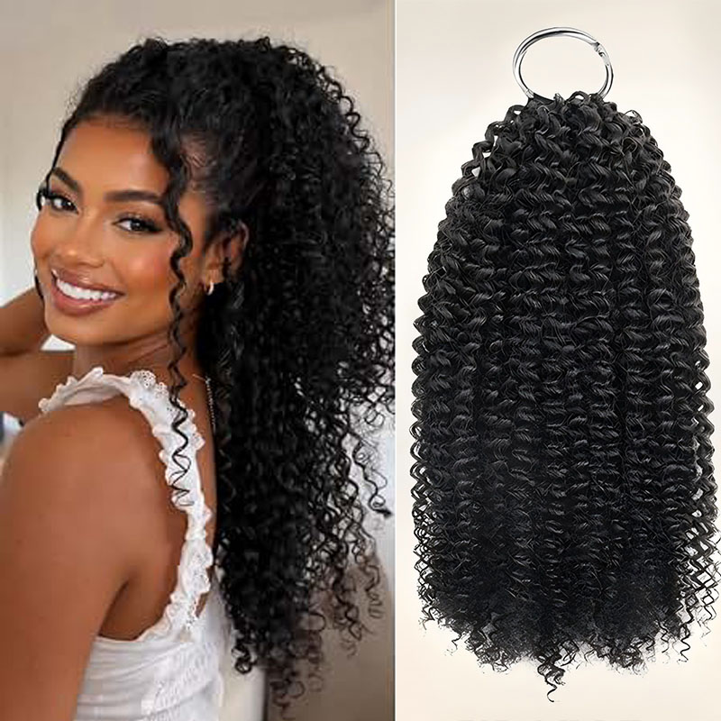 Hair Bundles - Вьющиеся волосы Jerry Curly, натуральный черный
