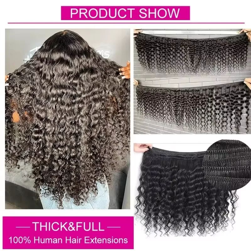 Наборы волос Deep Wave с закол – обзор и цена Deep Wave 3 Bundles With Closure