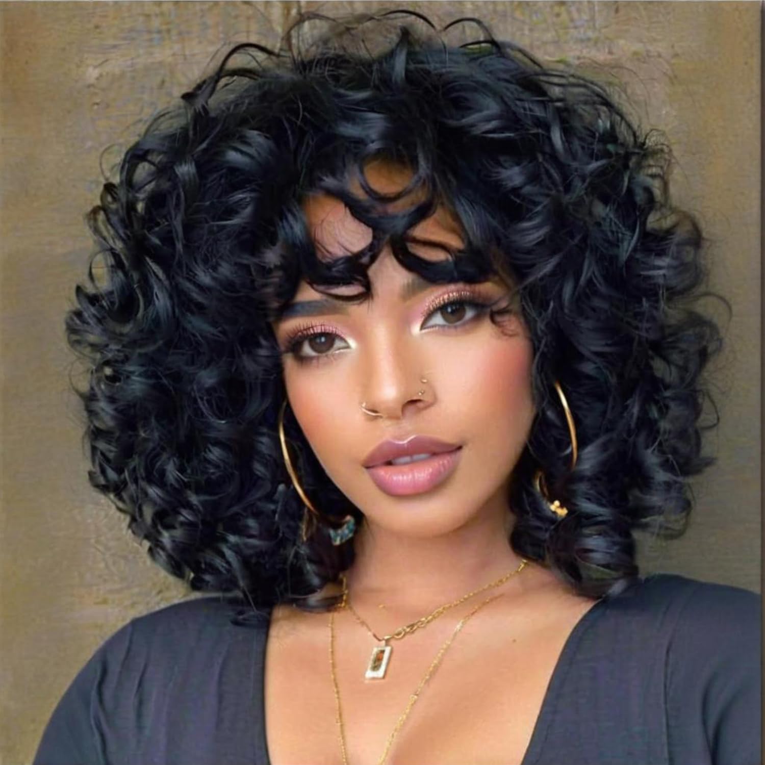 Надувной вьющийся боб, парики  – обзор и цена Short Pixie Cut Wig Human Hair Cheap
