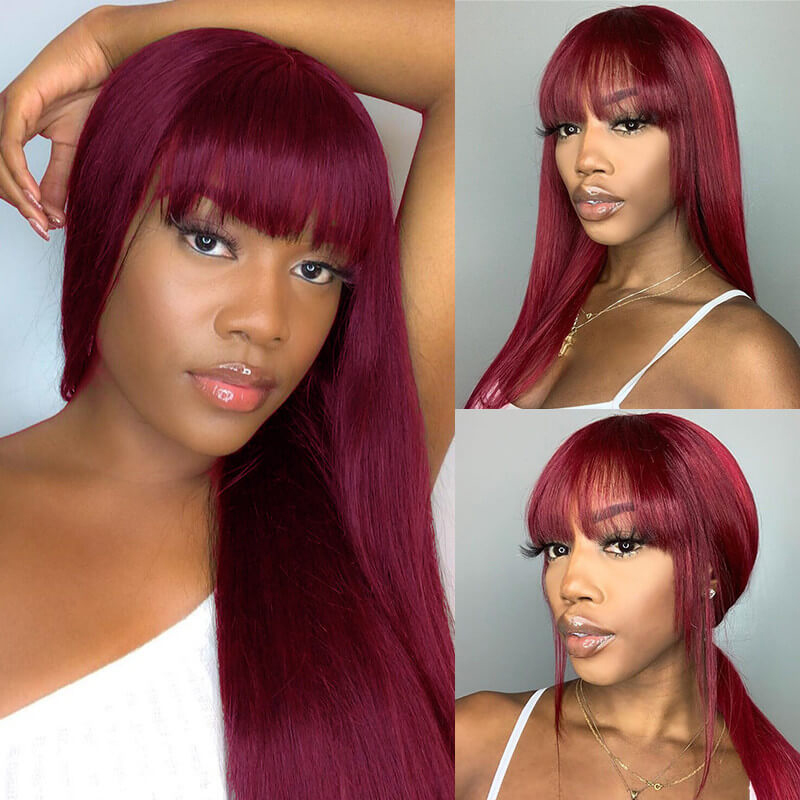 Бордовые парики из натуральных – обзор и цена Lace Front Wigs