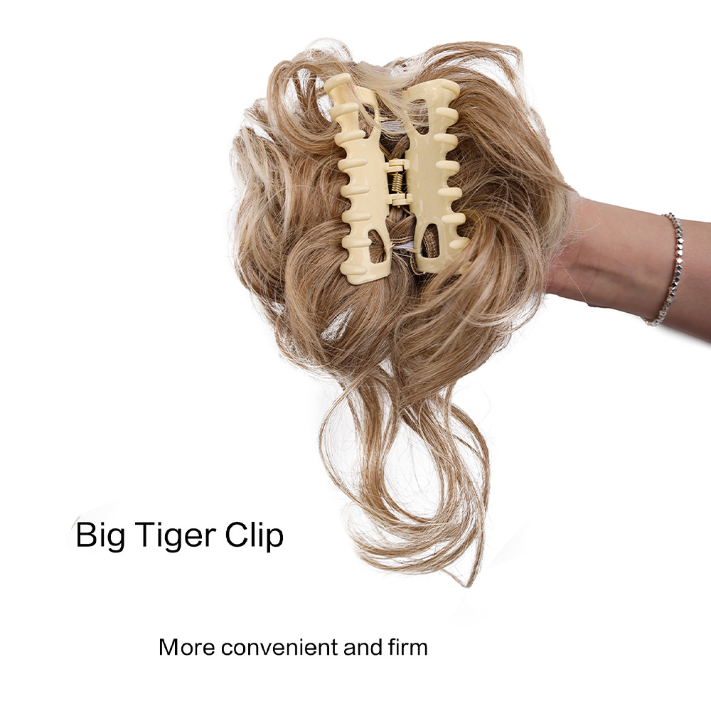 Синтетический беспорядочный пу – обзор и цена Claw Clip Messy Bun Hair Piece