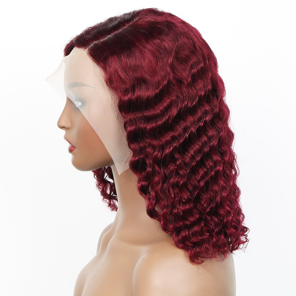 99j Бордовый парик с глубокой  – обзор и цена Glueless Wear And Go Human Hair Wig