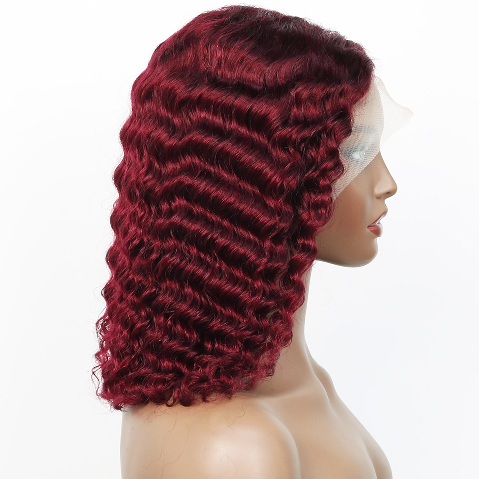 99j Бордовый парик с глубокой  – обзор и цена Glueless Wear And Go Human Hair Wig