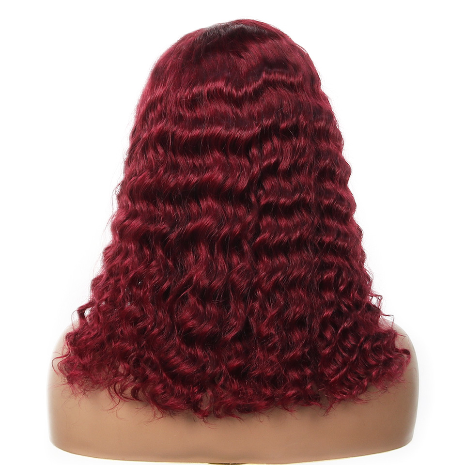 99j Бордовый парик с глубокой  – обзор и цена Glueless Wear And Go Human Hair Wig