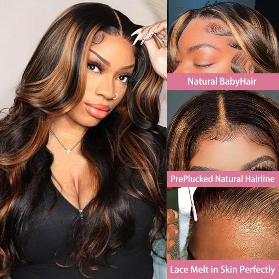 P1B30 Парики из натуральных во – обзор и цена Hd Lace Frontal Wig Human Hair Pre Plucked