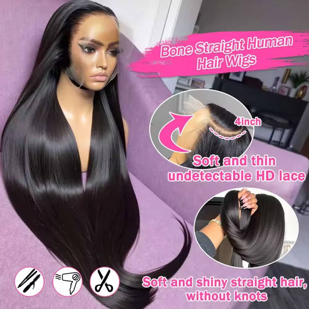 Парик из натуральных прямых во – обзор и цена Hd Lace Frontal Wig Human Hair Pre Plucked