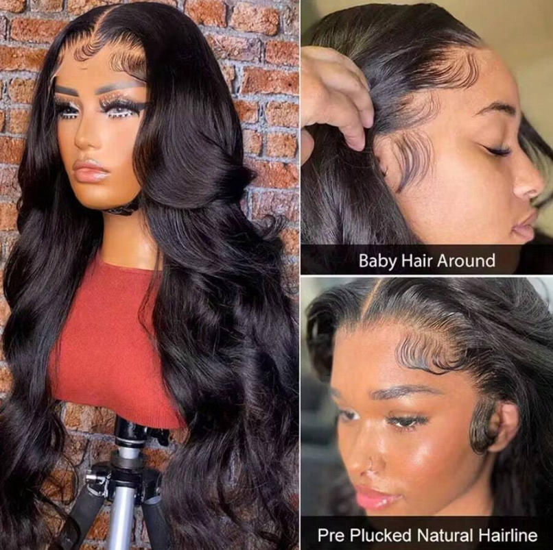 Парик из натуральных черных во – обзор и цена Hd Lace Frontal Wig Human Hair Pre Plucked