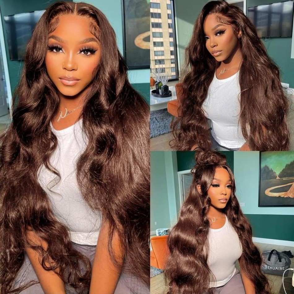 Шоколадно-коричневый парик с в – обзор и цена Hd Lace Frontal Wig Human Hair Pre Plucked